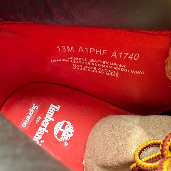 Timberland 6" Boot Supreme Stars & Stripes Wheat Men’s Sz 13 - Picture 9 of 12